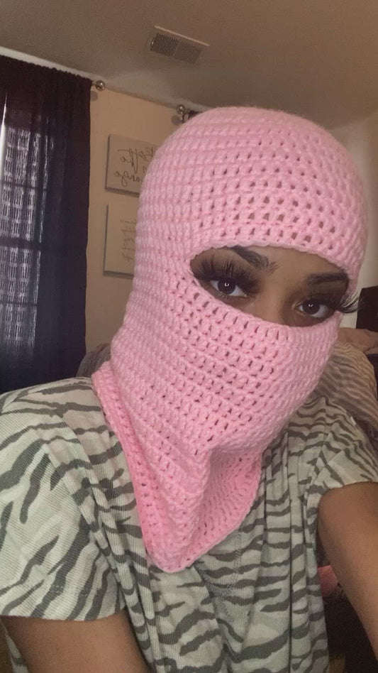 Crochet ski mask