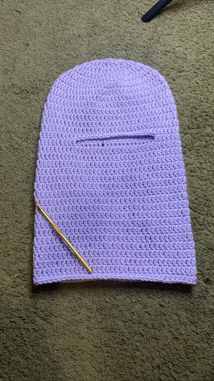 Crochet ski mask